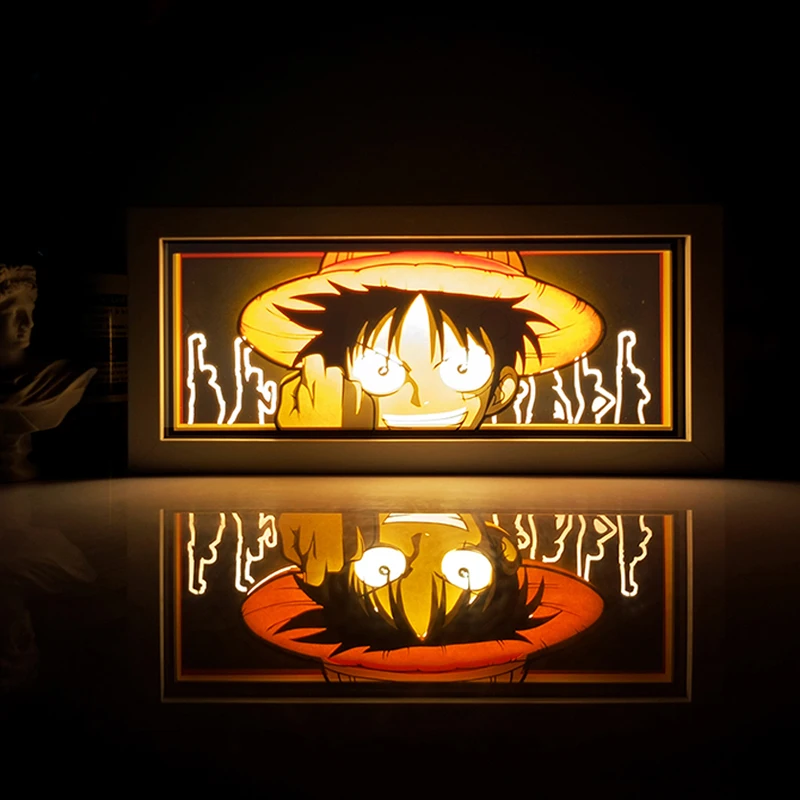 Luffy LED Light Box – One Piece Room Decor