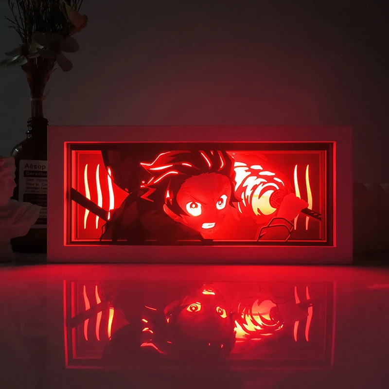 Tanjiro LED Light Box – Demon Slayer Room Decor