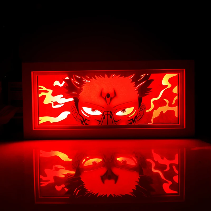Sukuna LED Light Box – Jujutsu Kaisen Room Decor