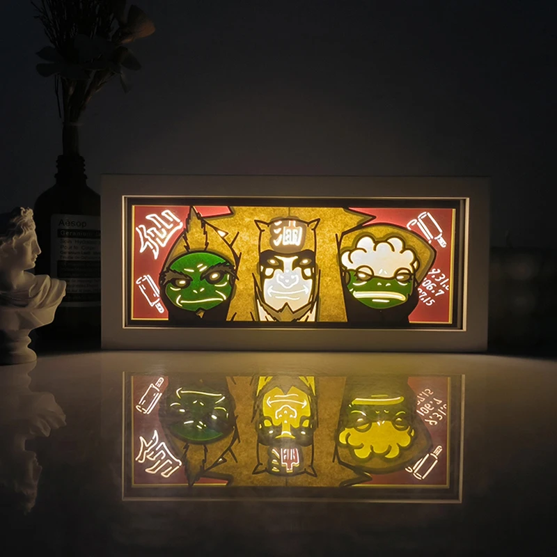 Jiraiya LED Light Box – Naruto Room Decor