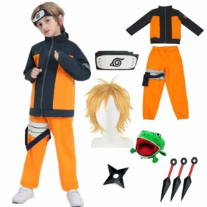 Naruto Uzumaki Kid Cosplay Set